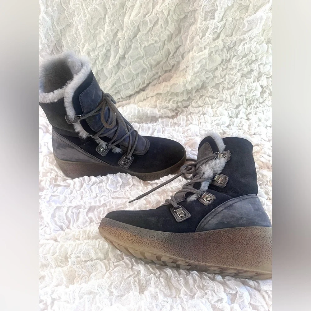 Cougar Dylan Waterproof Wedge Mid-Calf Boots Size 8 EU38.5 - Picture 3 of 10